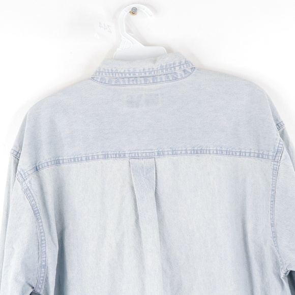 Vintage 90s NASCAR Jeff Gordon Denim Shirt Blue - Picture 7 of 8